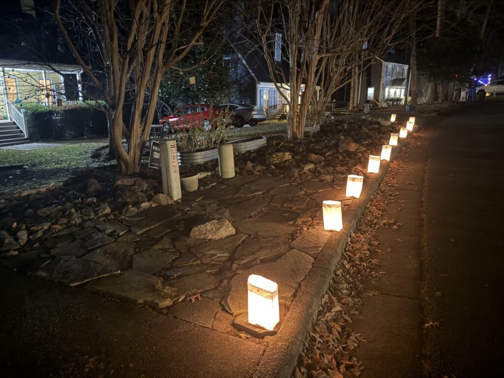 Luminaries on Forbush Mountain Drive