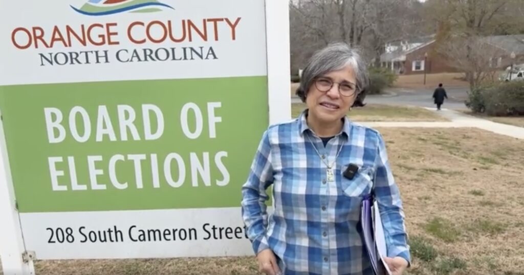 María at the Orange County Board of Elections