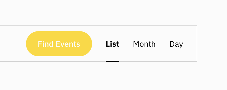 Calendar navigation bar
