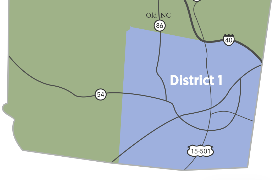 Orange County NC, District One